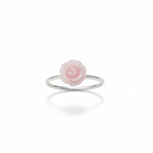 Bague Fleur rose