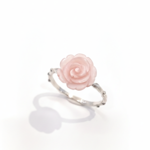 Bague Branche rose grand