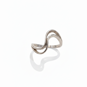 Bague Deux lignes vague