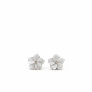 Boucles d'oreille fleur cerise moyen