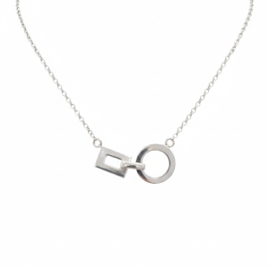 Collier Rond Rectangle